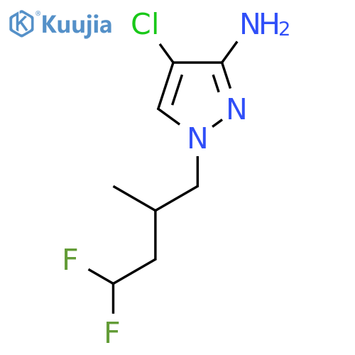 4-chloro-1-(4,4-difluoro-2-methylbutyl)-1H-pyrazol-3-amine structure