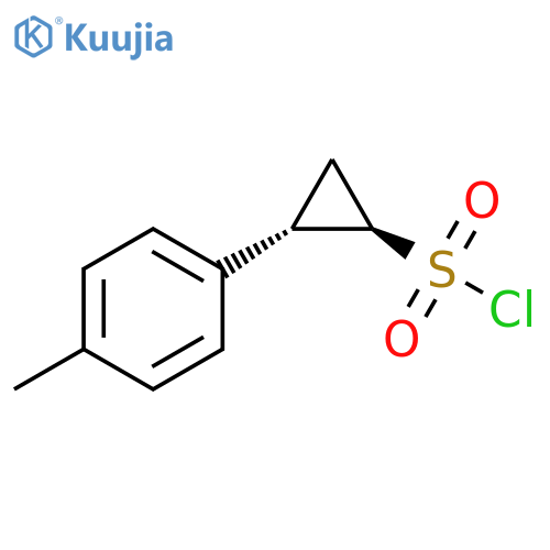 Cyclopropanesulfonyl chloride, 2-(4-methylphenyl)-, (1R,2S)-rel- structure