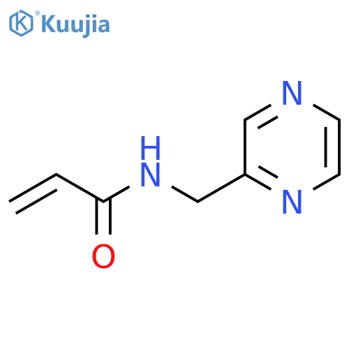 N-(pyrazin-2-yl)methylprop-2-enamide structure