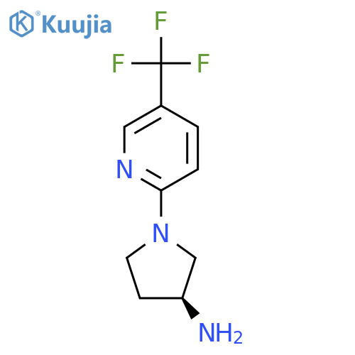 (3S)-1-[5-(Trifluoromethyl)pyridin-2-yl]pyrrolidin-3-amine structure