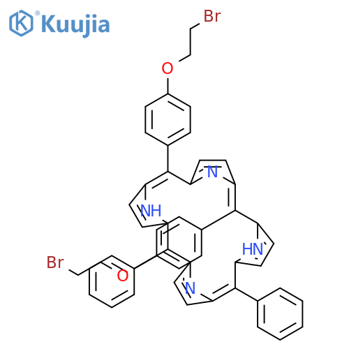 21H,23H-Porphine, 5,10-bis[4-(2-bromoethoxy)phenyl]-15,20-diphenyl- structure
