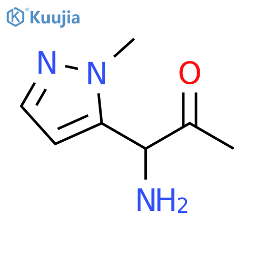 2-Propanone, 1-amino-1-(1-methyl-1H-pyrazol-5-yl)- structure