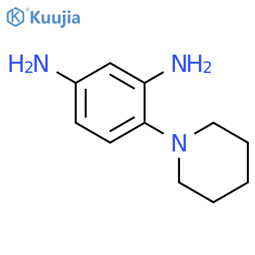 1,3-Benzenediamine, 4-(1-piperidinyl)- structure
