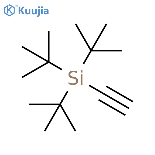 Silane, tris(1,1-dimethylethyl)ethynyl- structure