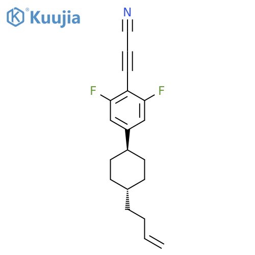 2-Propynenitrile, 3-[4-[trans-4-(3-butenyl)cyclohexyl]-2,6-difluorophenyl]- structure