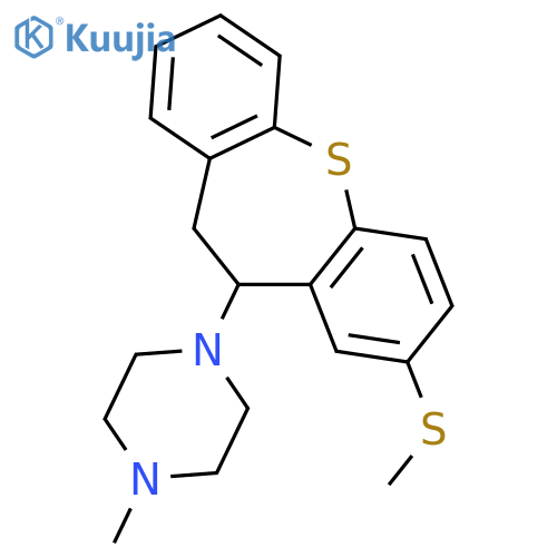 1-methyl-4-6-(methylsulfanyl)-2-thiatricyclo9.4.0.0,3,8pentadeca-1(15),3,5,7,11,13-hexaen-9-ylpiperazine structure