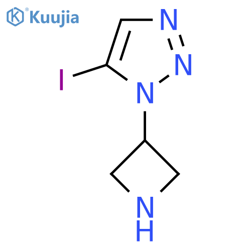 1-(azetidin-3-yl)-5-iodo-1H-1,2,3-triazole structure