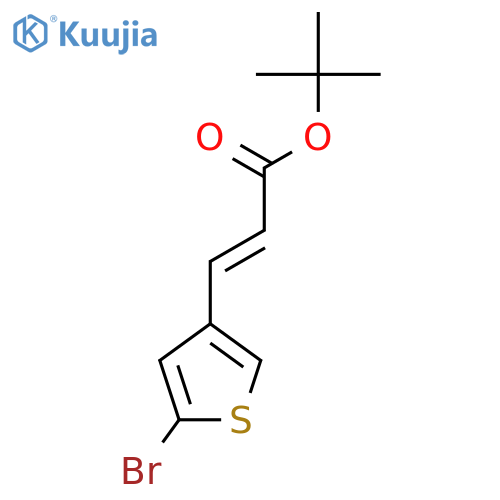 tert-butyl (2E)-3-(5-bromothiophen-3-yl)prop-2-enoate structure