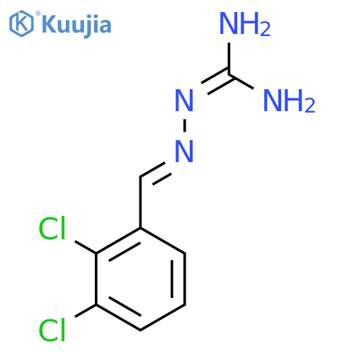 N-(E)-(2,3-dichlorophenyl)methylideneaminoguanidine structure