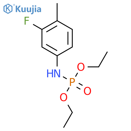 N-diethoxyphosphoryl-3-fluoro-4-methylaniline structure