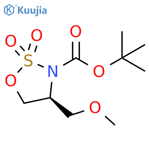 tert-butyl (4S)-4-(methoxymethyl)-2,2-dioxo-oxathiazolidine-3-carboxylate structure