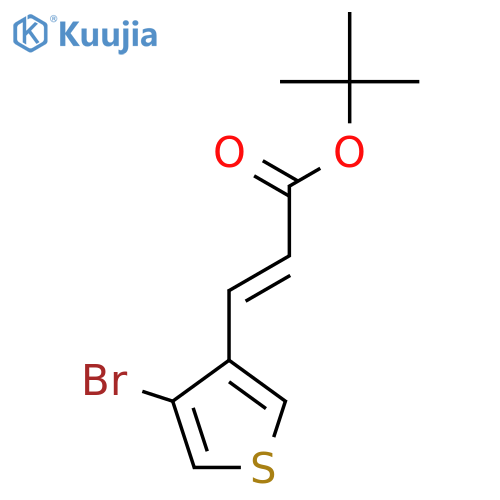 tert-butyl (2E)-3-(4-bromothiophen-3-yl)prop-2-enoate structure