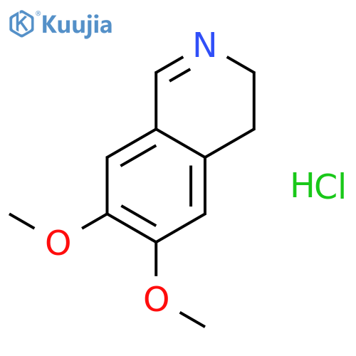 6,7-Dimethoxy-3,4-dihydroisoquinoline Hydrochloride Hydrate structure