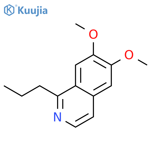 Isoquinoline, 6,7-dimethoxy-1-propyl- structure