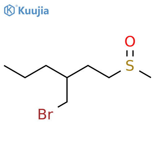 3-(bromomethyl)-1-methanesulfinylhexane structure