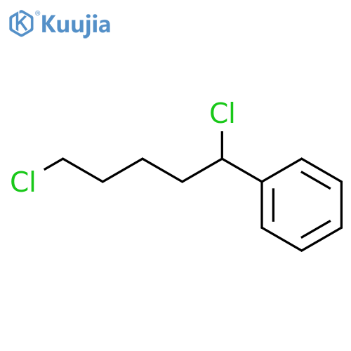 Benzene, (1,5-dichloropentyl)- structure