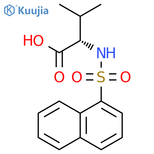 Valine, N-(1-naphthalenylsulfonyl)- structure