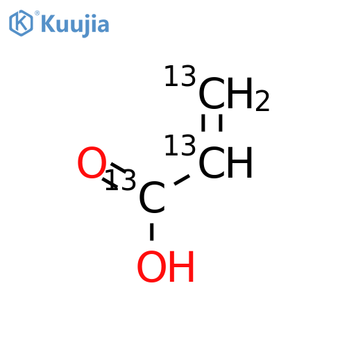 Acrylic acid-13C3 structure