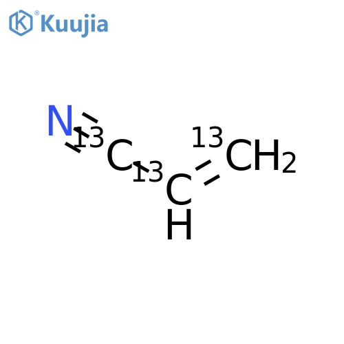Acrylonitrile-13C3(stabilized with 35-45 ppm 4-hydroxy anisole (H750015)) structure