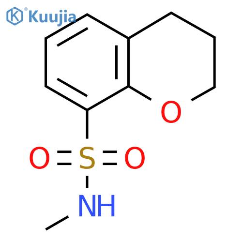 N-methyl-3,4-dihydro-2H-1-benzopyran-8-sulfonamide structure
