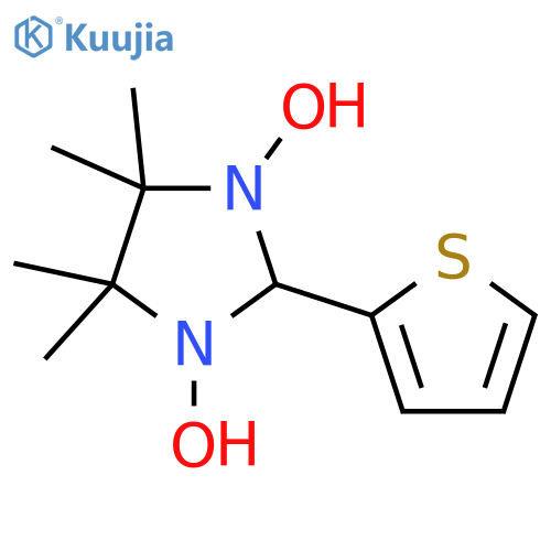 Imidazolidine, 1,3-dihydroxy-4,4,5,5-tetramethyl-2-(2-thienyl)- structure
