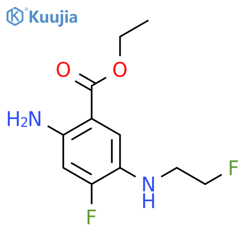 ethyl 2-amino-4-fluoro-5-(2-fluoroethyl)aminobenzoate structure