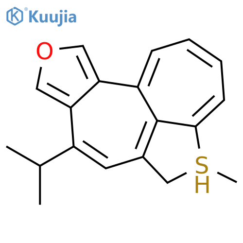 2H-Thieno[4',3',2':5,6]heptaleno[1,2-c]furan, 1-methyl-4-(1-methylethyl)- structure