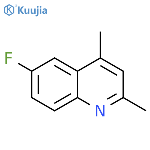 Quinoline, 6-fluoro-2,4-dimethyl- structure