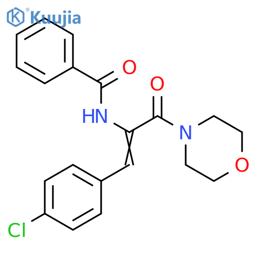 N-(1E)-1-(4-chlorophenyl)-3-(morpholin-4-yl)-3-oxoprop-1-en-2-ylbenzamide structure