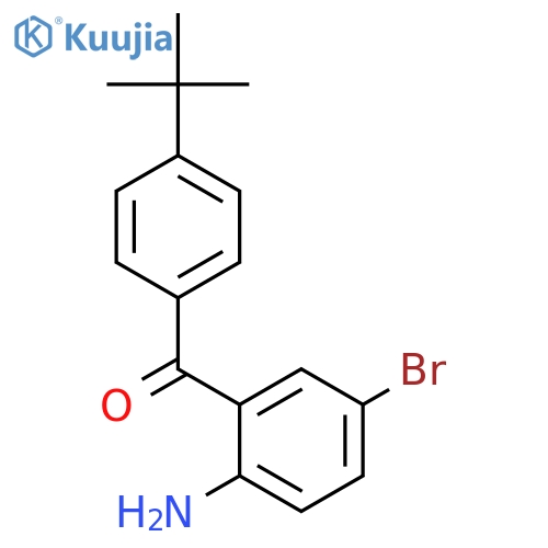 Methanone, (2-amino-5-bromophenyl)[4-(1,1-dimethylethyl)phenyl]- structure