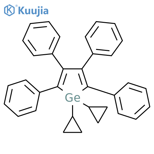 1H-Germole, 1,1-dicyclopropyl-2,3,4,5-tetraphenyl- structure