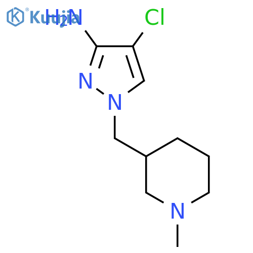 4-chloro-1-(1-methylpiperidin-3-yl)methyl-1H-pyrazol-3-amine structure