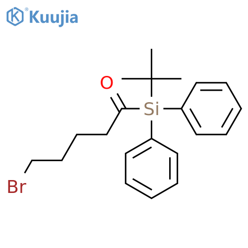 Silane, (5-bromo-1-oxopentyl)(1,1-dimethylethyl)diphenyl- structure