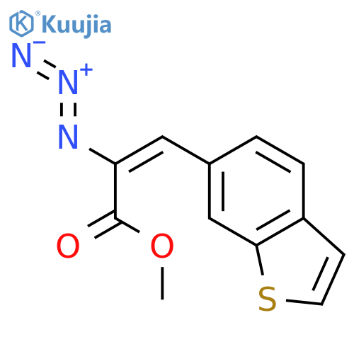2-PROPENOIC ACID, 2-AZIDO-3-BENZO[B]THIEN-6-YL-, METHYL ESTER structure
