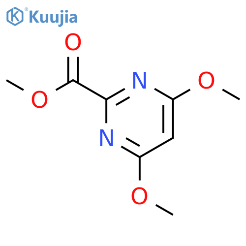 2-Pyrimidinecarboxylic acid, 4,6-dimethoxy-, methyl ester (9CI) structure