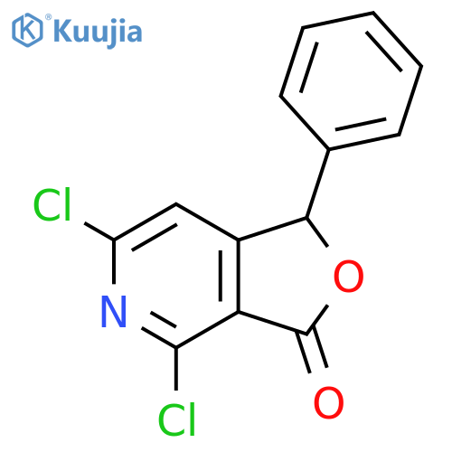 Furo[3,4-c]pyridin-3(1H)-one, 4,6-dichloro-1-phenyl- structure