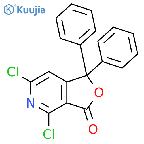 Furo[3,4-c]pyridin-3(1H)-one, 4,6-dichloro-1,1-diphenyl- structure