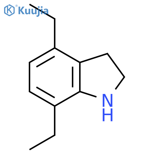 4,7-Diethyl-2,3-dihydro-1h-indole structure