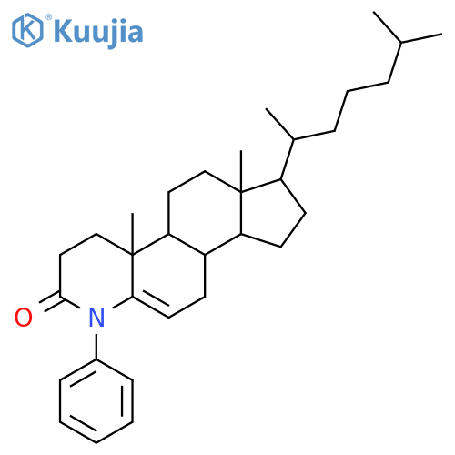 (4aR,4bS,6aR,7R,9aS,9bS)-4a,6a-dimethyl-7-[(2R)-6-methylheptan-2-yl]-1-phenyl-1,3,4,4a,4b,5,6,6a,7,8,9,9a,9b,10-tetradecahydro-2H-indeno[5,4-f]quinolin-2-one structure