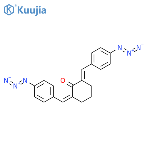 2,6-Bis(4-azidobenzylidene)cyclohexanone structure