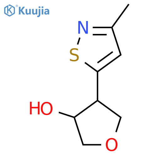 4-(3-methyl-1,2-thiazol-5-yl)oxolan-3-ol structure