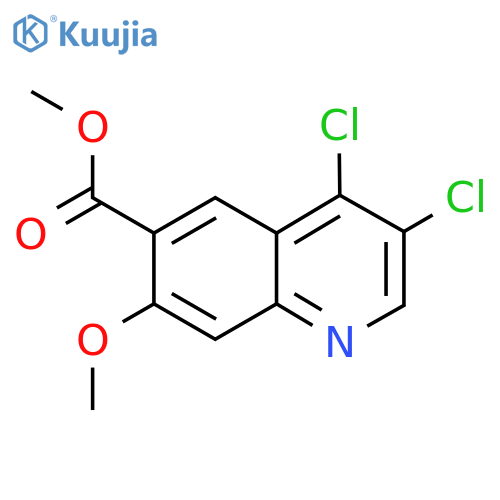Methyl 3,4-dichloro-7-methoxyquinoline-6-carboxylate structure
