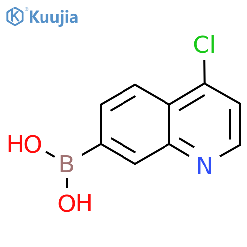 (4-Chloroquinolin-7-yl)boronic acid structure