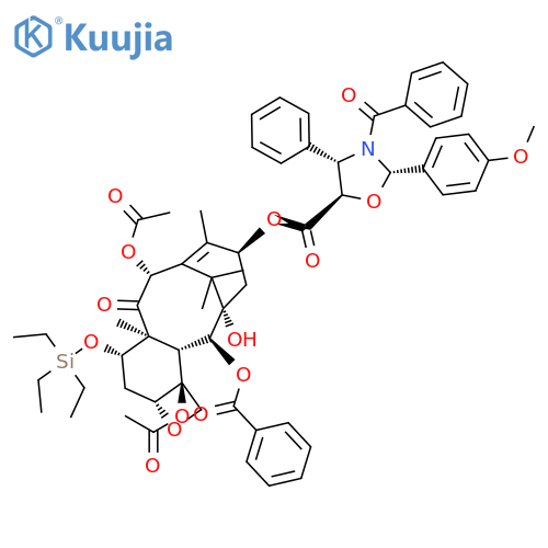 2',3'-O,N-[(S)-(p-Methoxybenzylidene)]-7-O-(triethylsilyl)paclitaxel structure