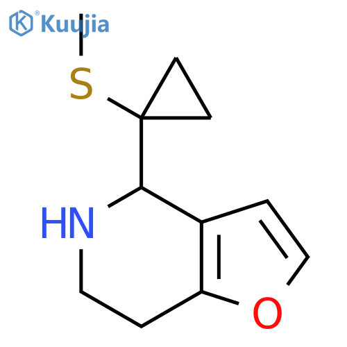 4-1-(methylsulfanyl)cyclopropyl-4H,5H,6H,7H-furo3,2-cpyridine structure