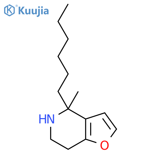 4-hexyl-4-methyl-4H,5H,6H,7H-furo3,2-cpyridine structure