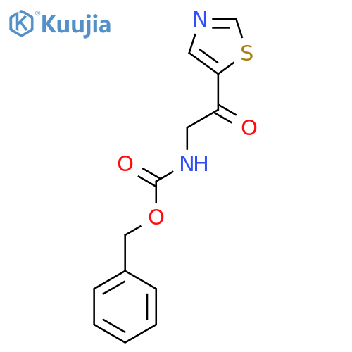 benzyl N-[2-oxo-2-(1,3-thiazol-5-yl)ethyl]carbamate structure