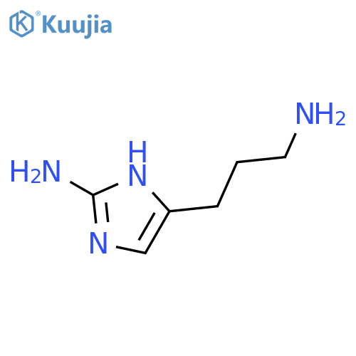 5-(3-Aminopropyl)-1H-imidazol-2-amine structure