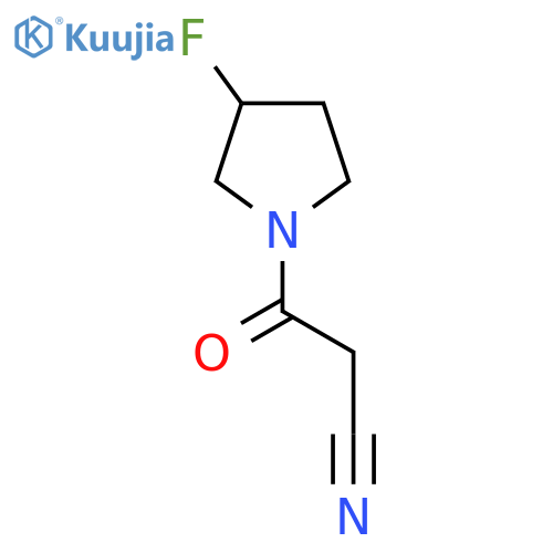 3-(3-Fluoropyrrolidin-1-yl)-3-oxopropanenitrile structure