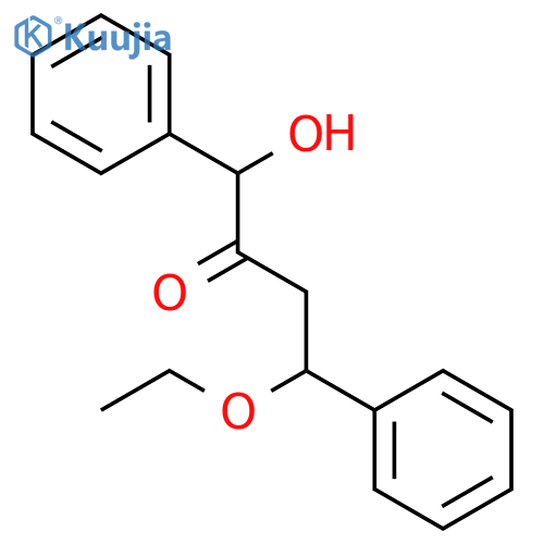 2-Butanone, 4-ethoxy-1-hydroxy-1,4-diphenyl- structure